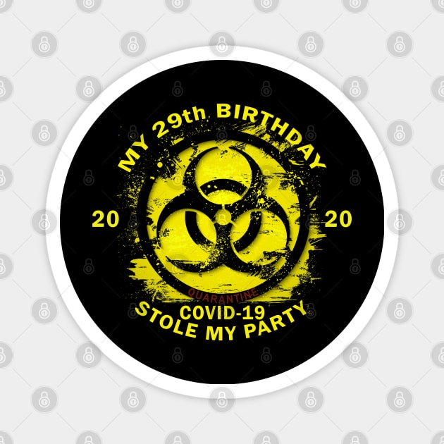 29th Birthday Quarantine Magnet by Omarzone